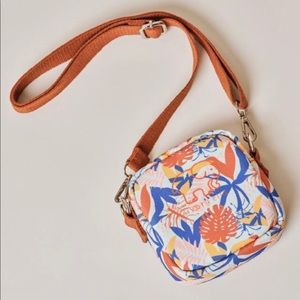 Ivory Ella Tropical Leaves Mini Crossbody Bag